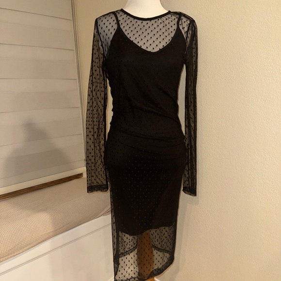 Iris Lace Overlay Dress S/M - Picture 3 of 5